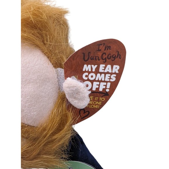 Little Thinkers 2016 Vincent Van Gogh Unemployed Philosophers Guild Plush Doll - Picture 3 of 8